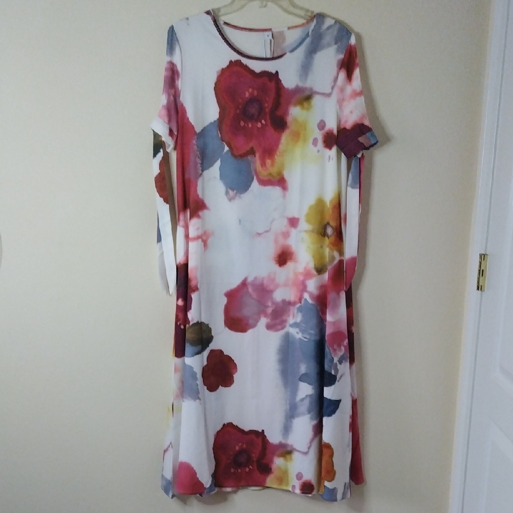 Floral Multicolor Women's Dress